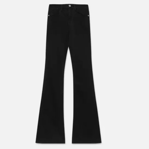 Frame Le High Flare Denim Black Jeans Size 32 NEW NWT Film Noir - Picture 6 of 15